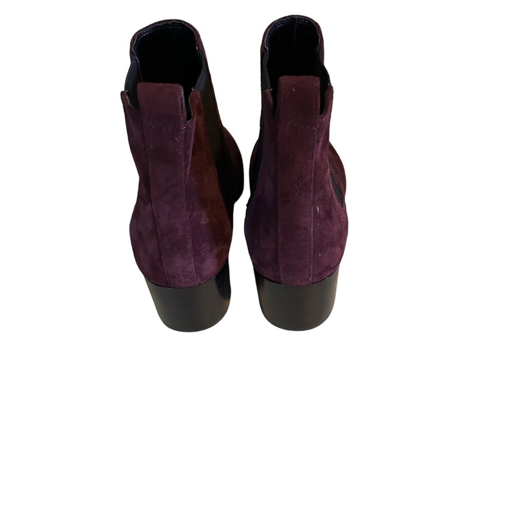 Nine West purple and black Wincolt leather and textile size 8.5 M boots - Picture 4 of 7